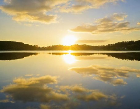 Biggesee Sonnenuntergang an der Bigge