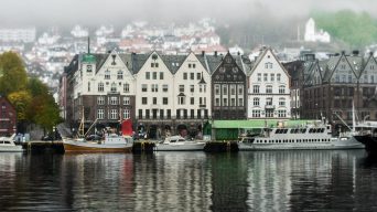 Bergen Norwegen Bergen Hafen